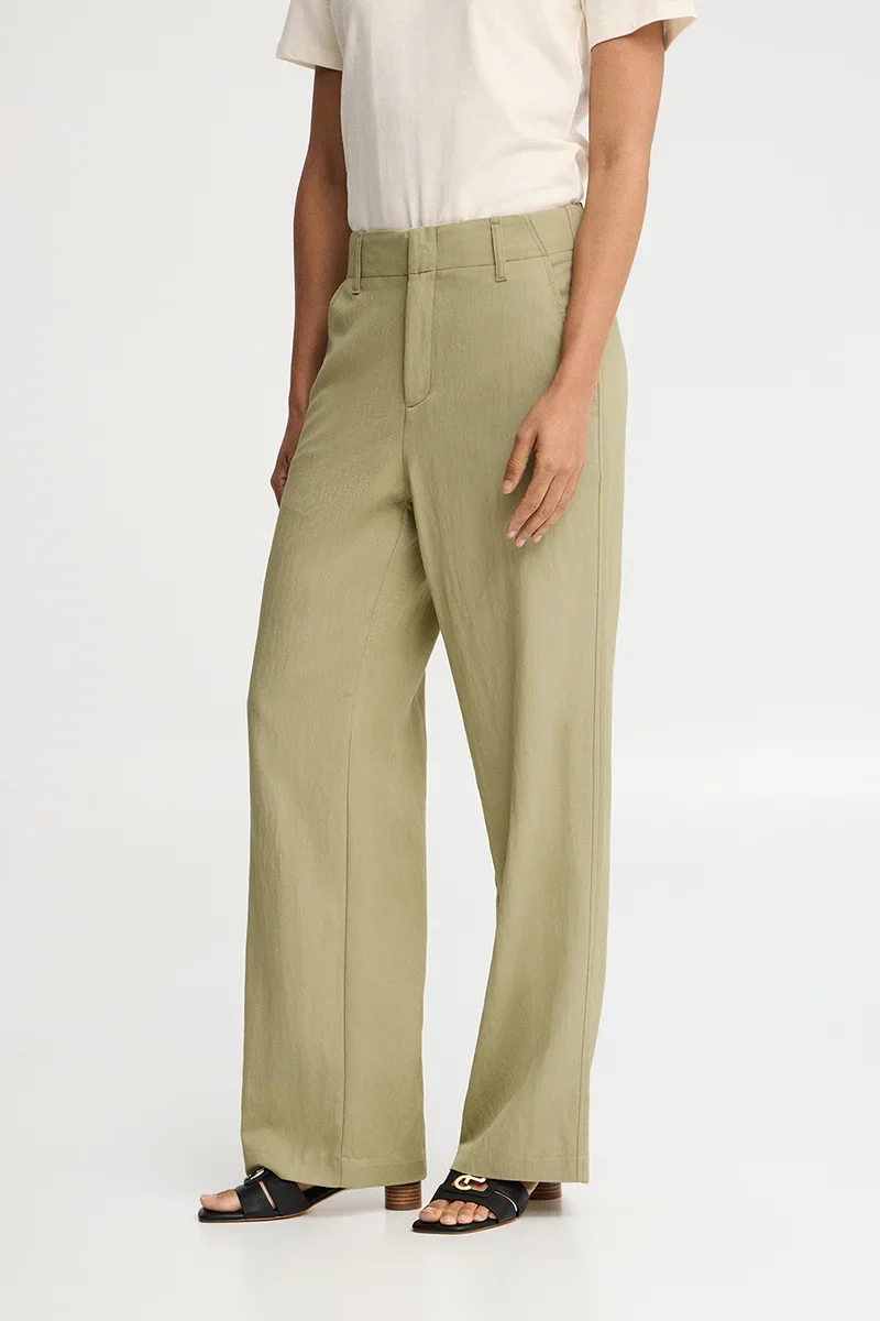 Stone-grey straight-fit trousers with Polo Club logo - Image 4