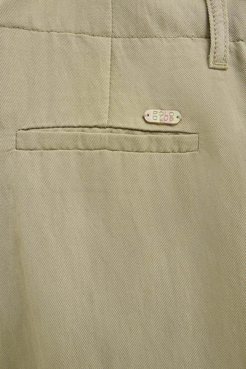 Stone-grey straight-fit trousers with Polo Club logo - Image 7