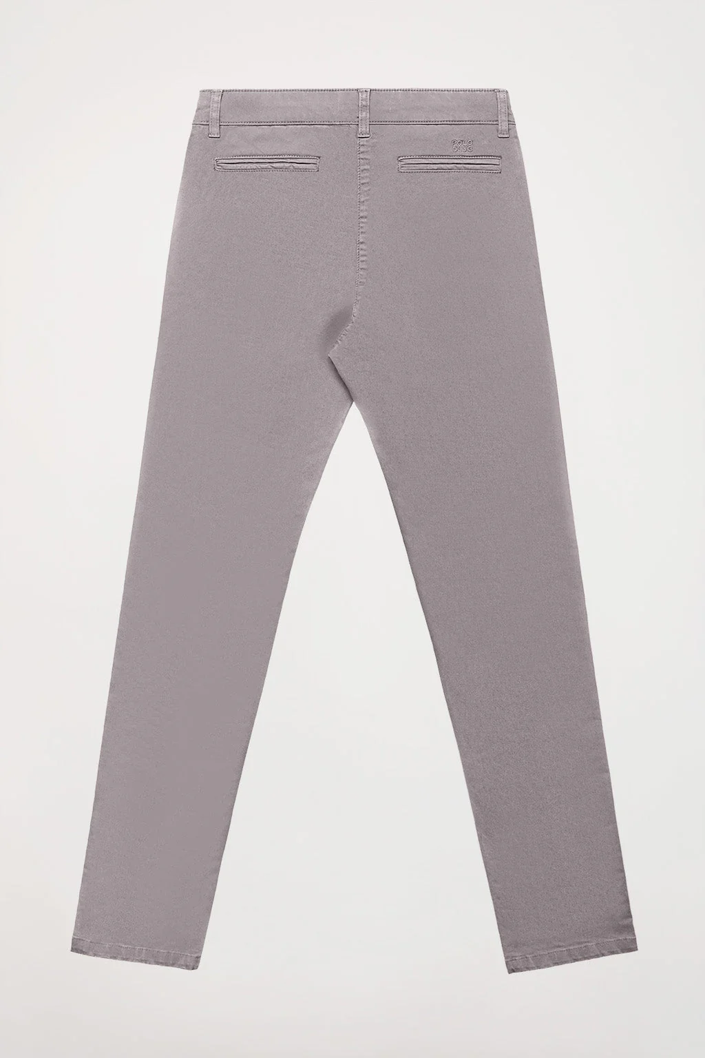 Grey slim-fit chinos with Polo Club detail - Image 8