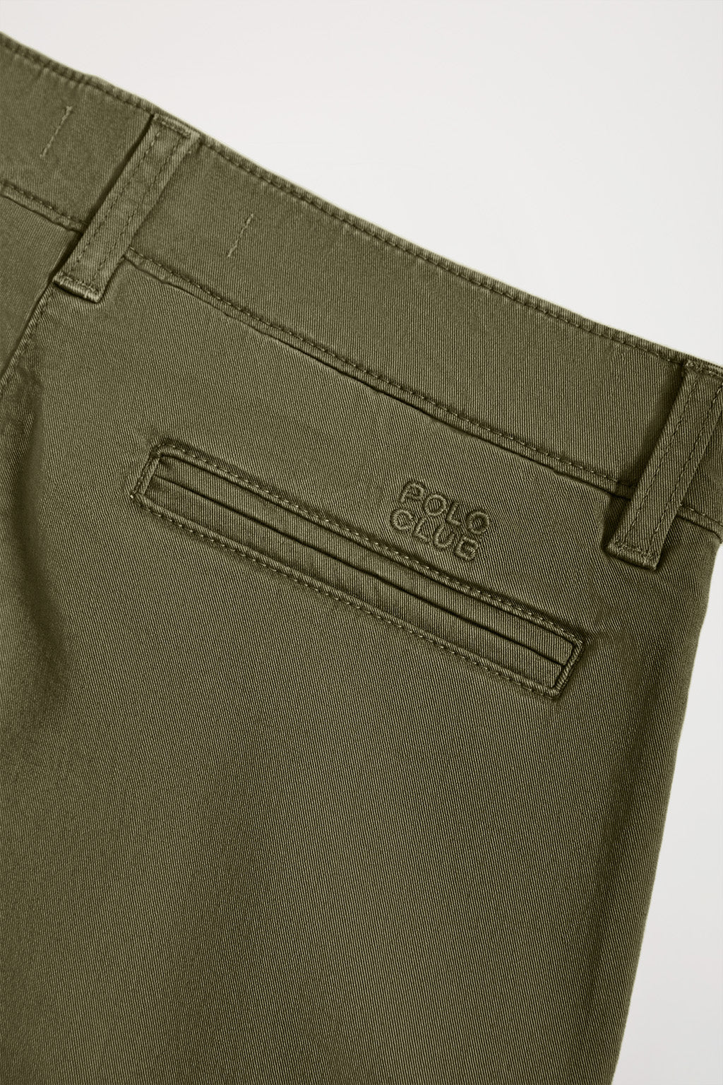 Khaki slim-fit chinos with Polo Club detail - Image 7