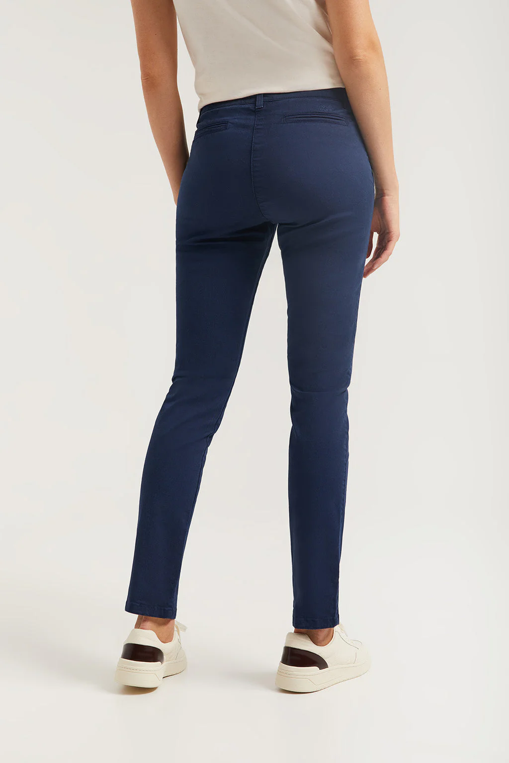 Navy-blue slim-fit chinos with Polo Club detail - Image 3
