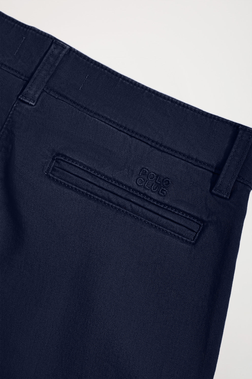 Navy-blue slim-fit chinos with Polo Club detail - Image 7