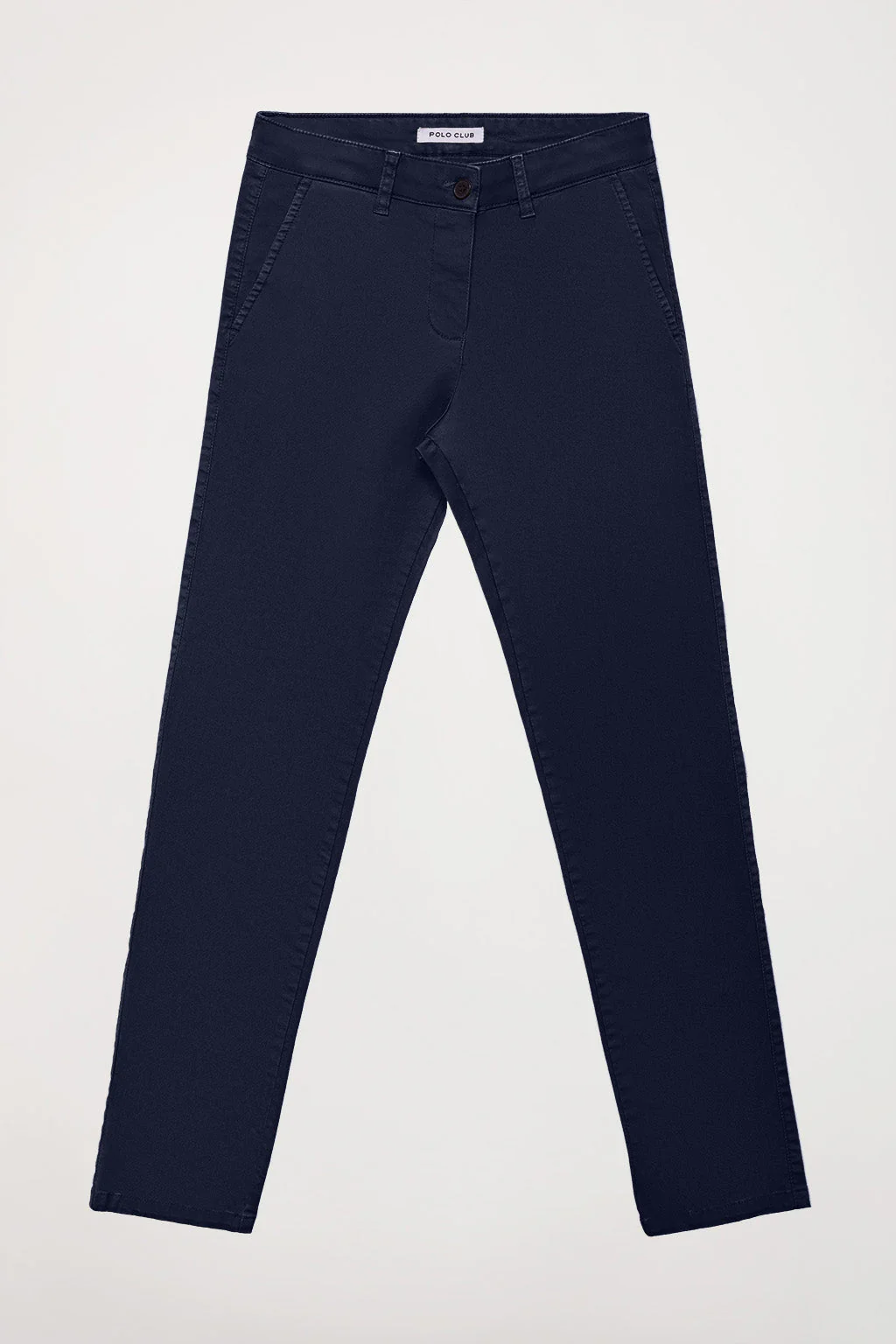 Navy-blue slim-fit chinos with Polo Club detail - Image 9