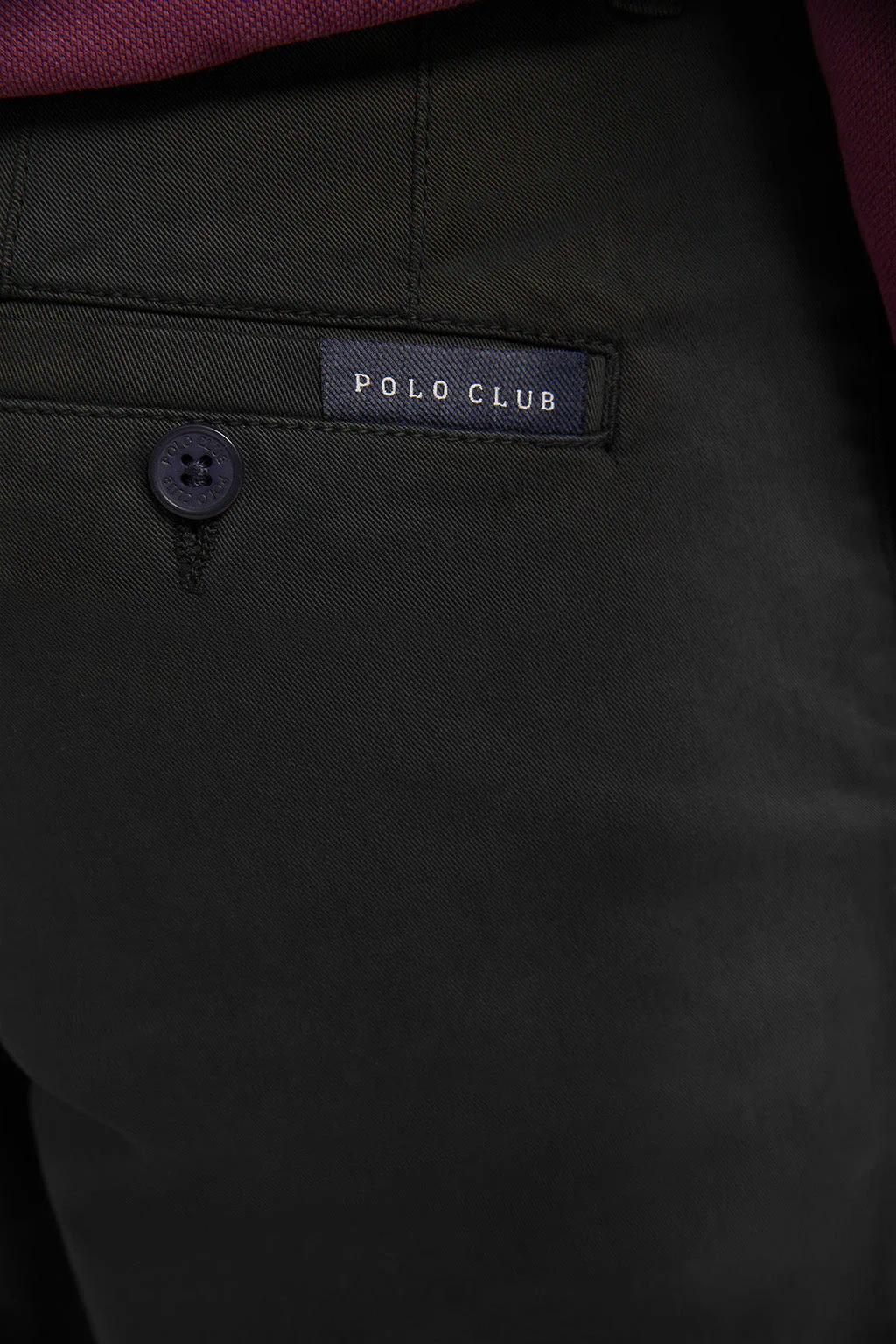Dark-grey stretch-cotton chinos with Polo Club details - Image 7