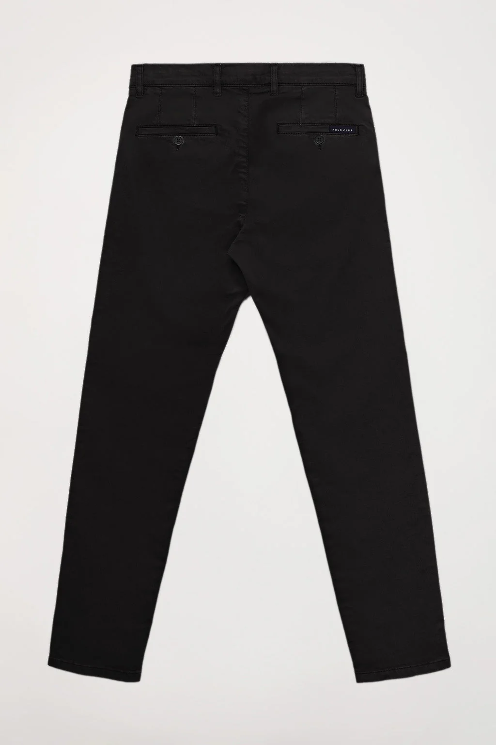 Dark-grey stretch-cotton chinos with Polo Club details - Image 9