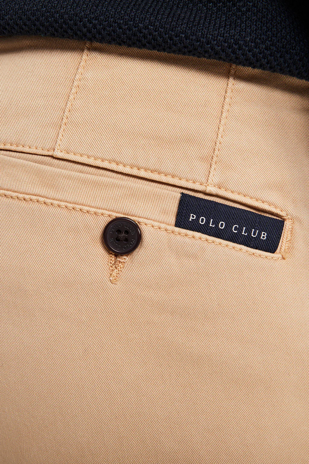 Sandy stretch-cotton chinos with Polo Club details - Image 2