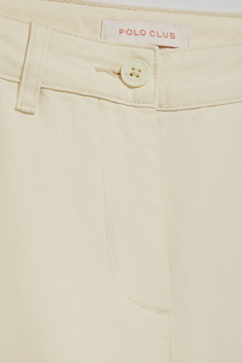 Sandy chinos May with minimal Polo Club pocket embroidery - Image 3