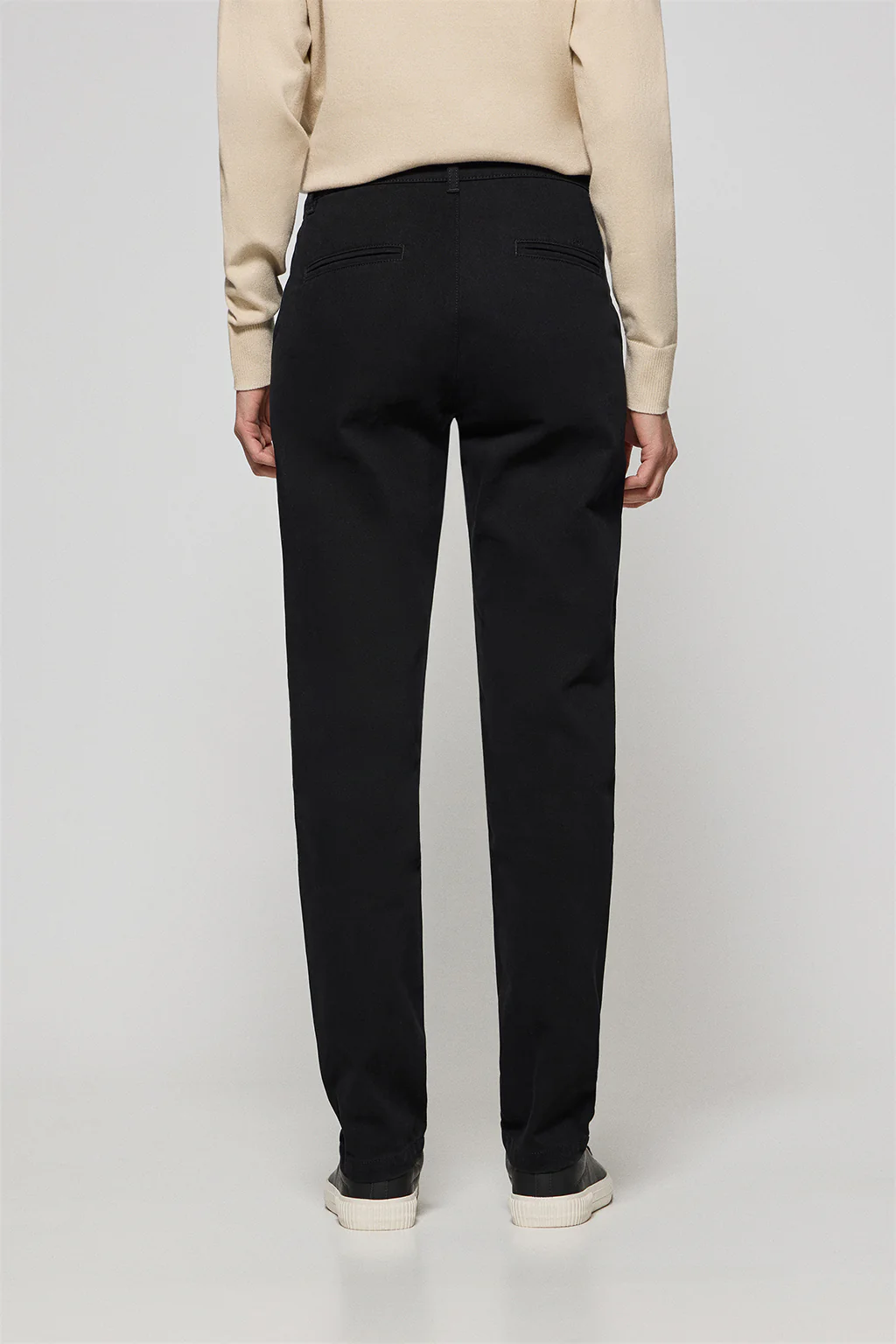 Black chinos May with minimal Polo Club pocket embroidery - Image 5