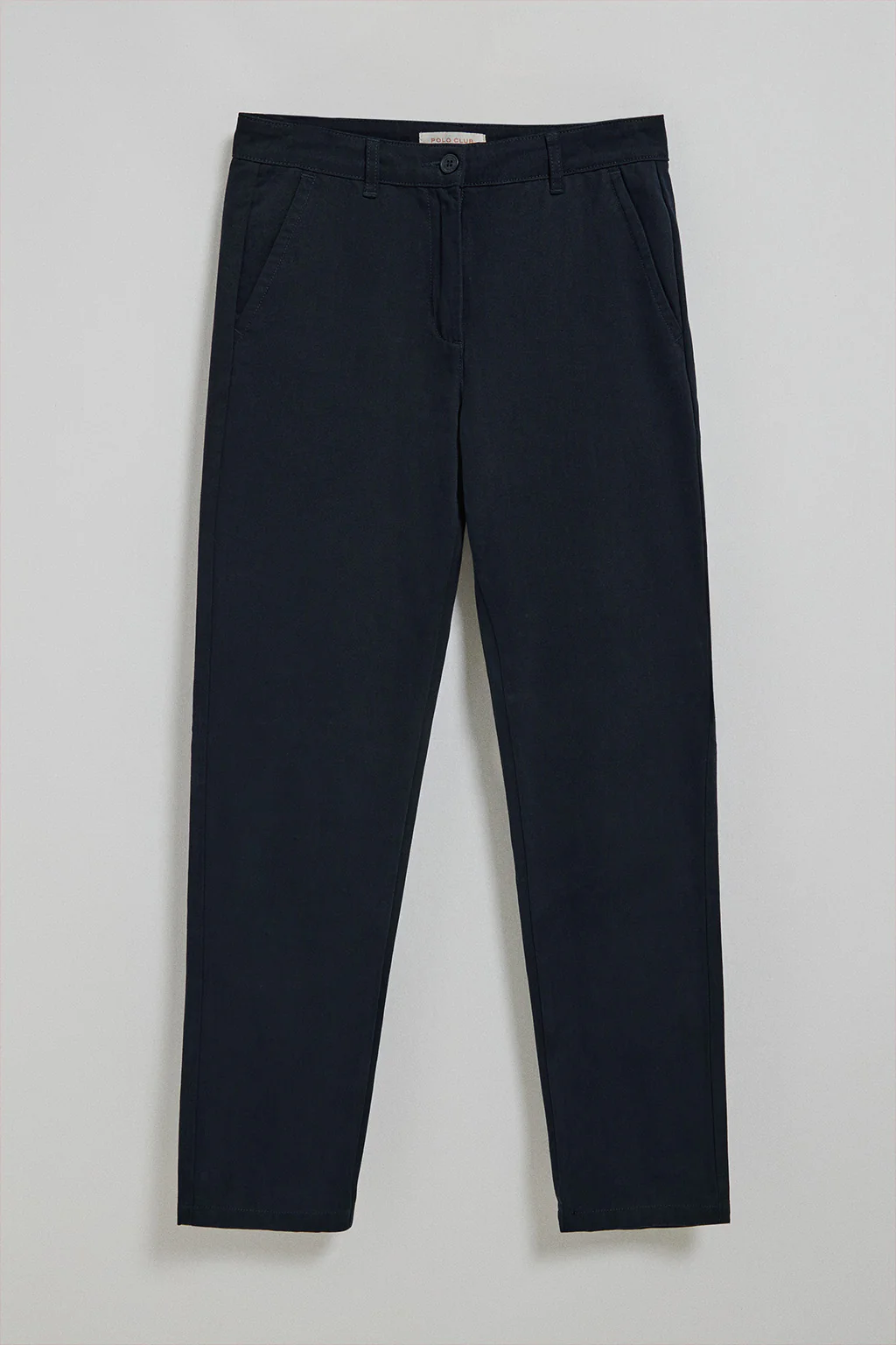 Navy-blue chinos May with minimal Polo Club pocket embroidery - Image 6