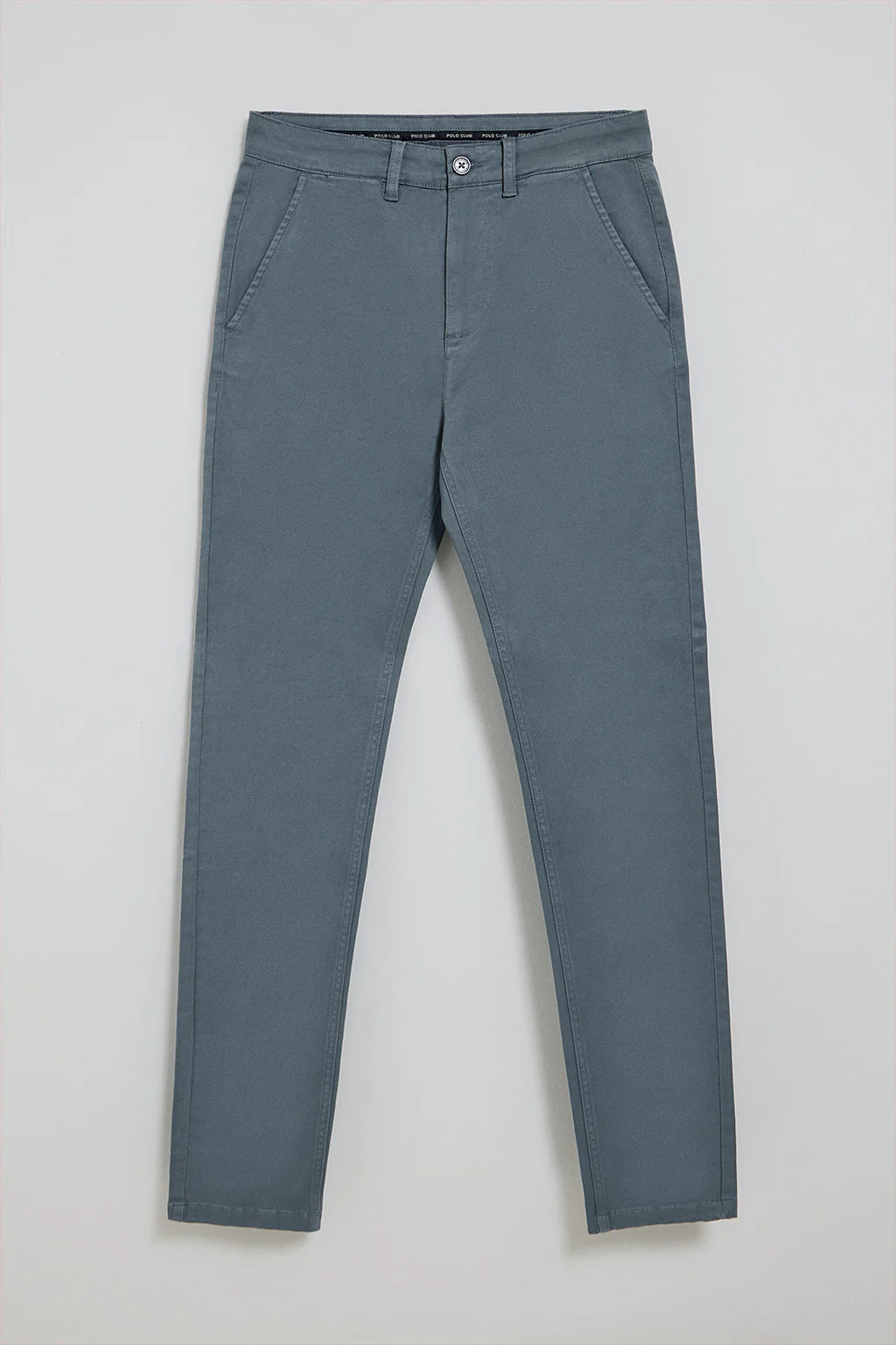 Denim-blue slim-fit chinos Moore - Image 6