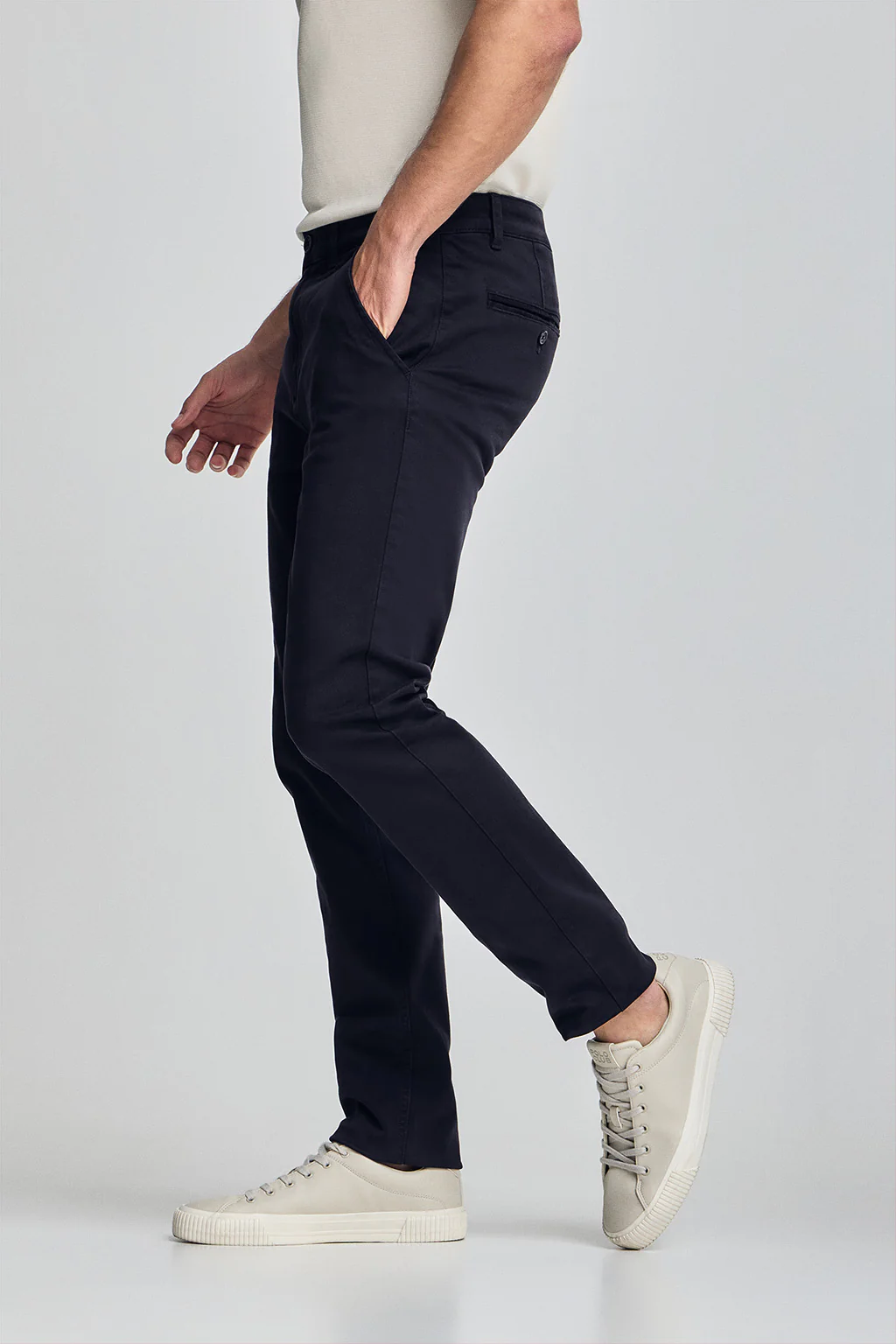 Navy-blue slim-fit chinos Moore - Image 4