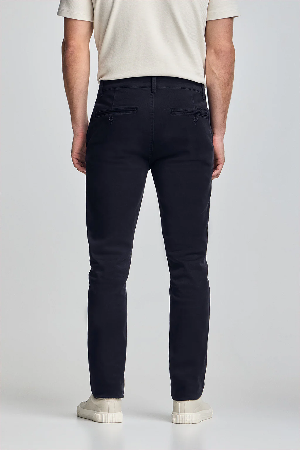 Navy-blue slim-fit chinos Moore - Image 5