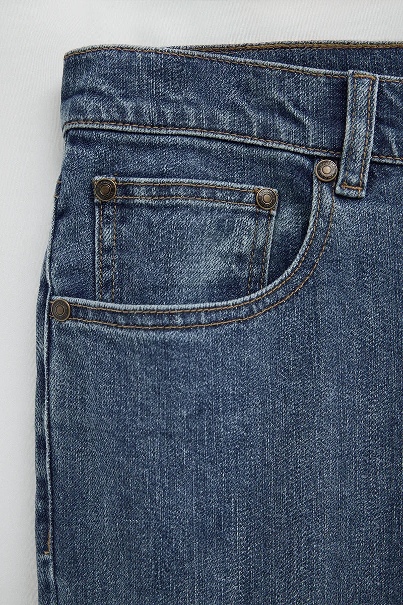 Mid-blue slim-fit jeans with Polo Club logo - Image 8
