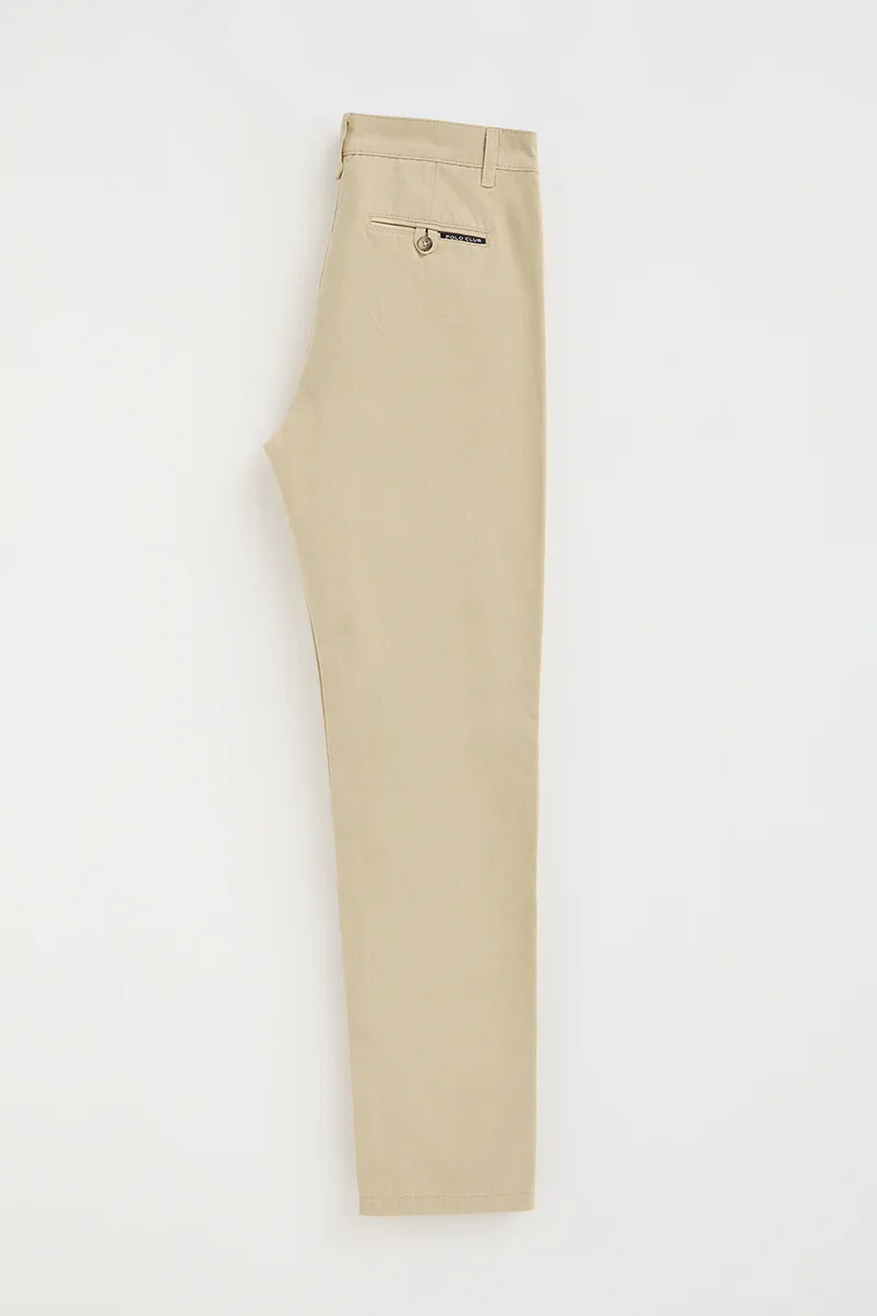 Beige regular-fit chinos with Polo Club logo - Image 10