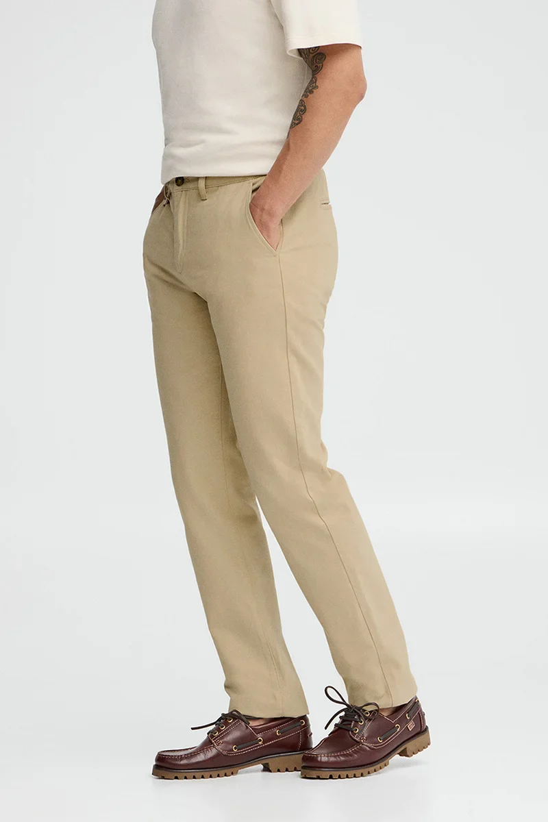 Beige regular-fit chinos with Polo Club logo - Image 4