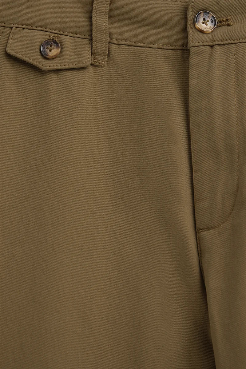 Camel regular-fit chinos with Polo Club logo - Image 2