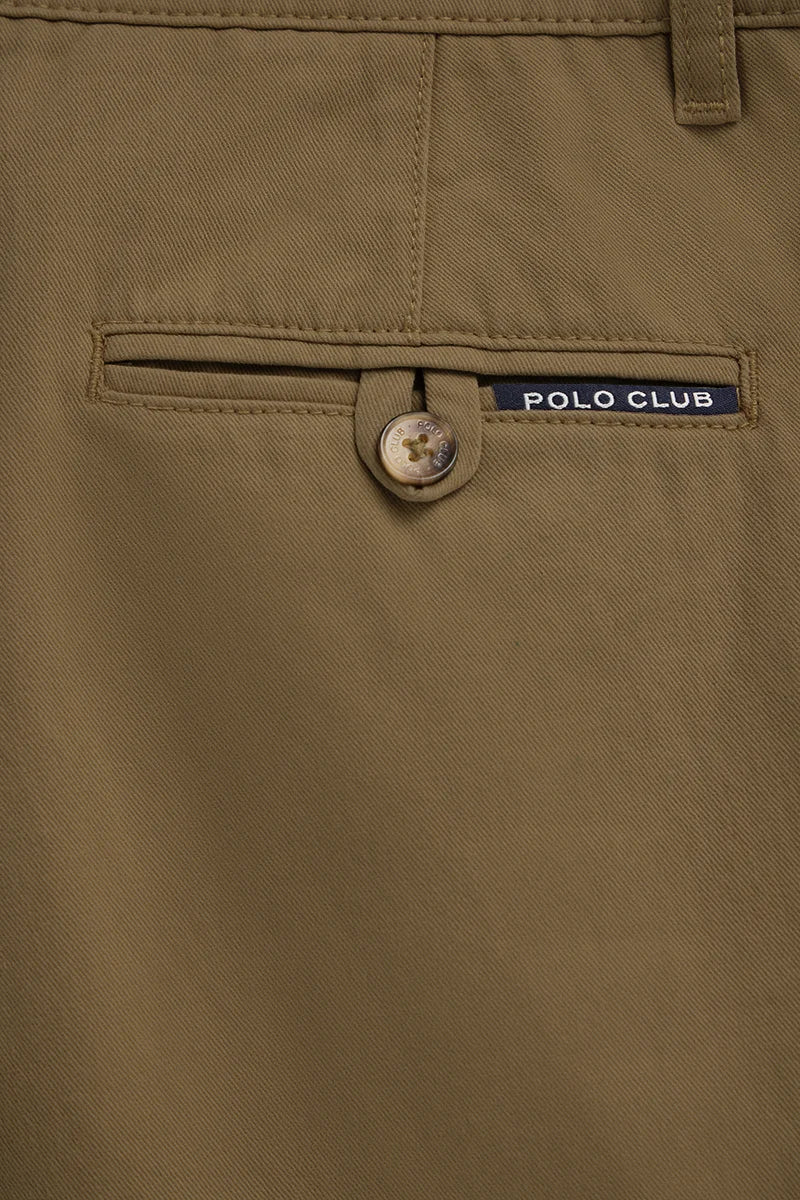 Camel regular-fit chinos with Polo Club logo - Image 4
