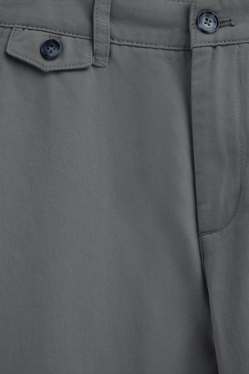 Grey regular-fit chinos with Polo Club logo - Image 7