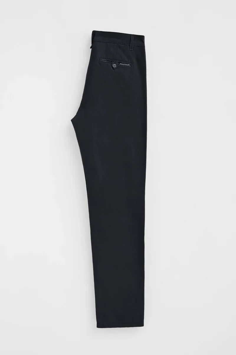 Navy-blue regular-fit chinos with Polo Club logo - Image 10