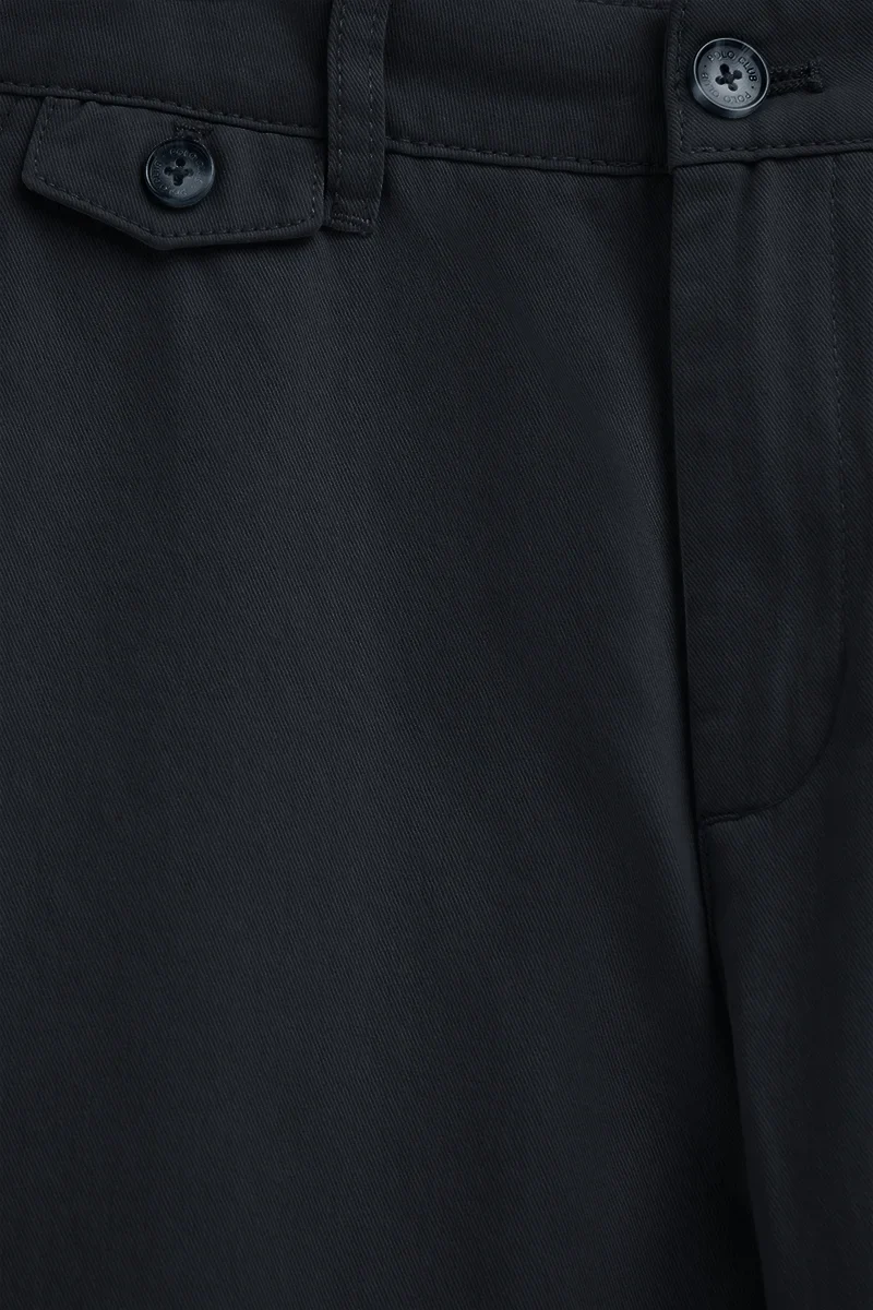 Navy-blue regular-fit chinos with Polo Club logo - Image 9