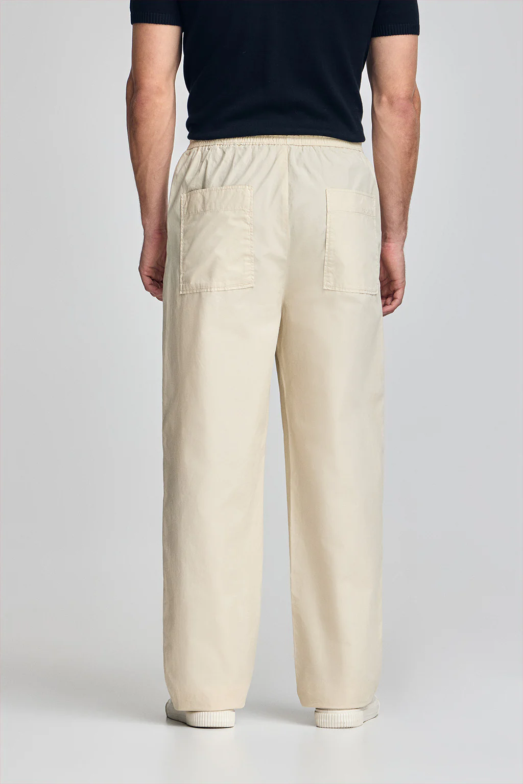 Beige trousers Sunset with elasticated waist - Image 5