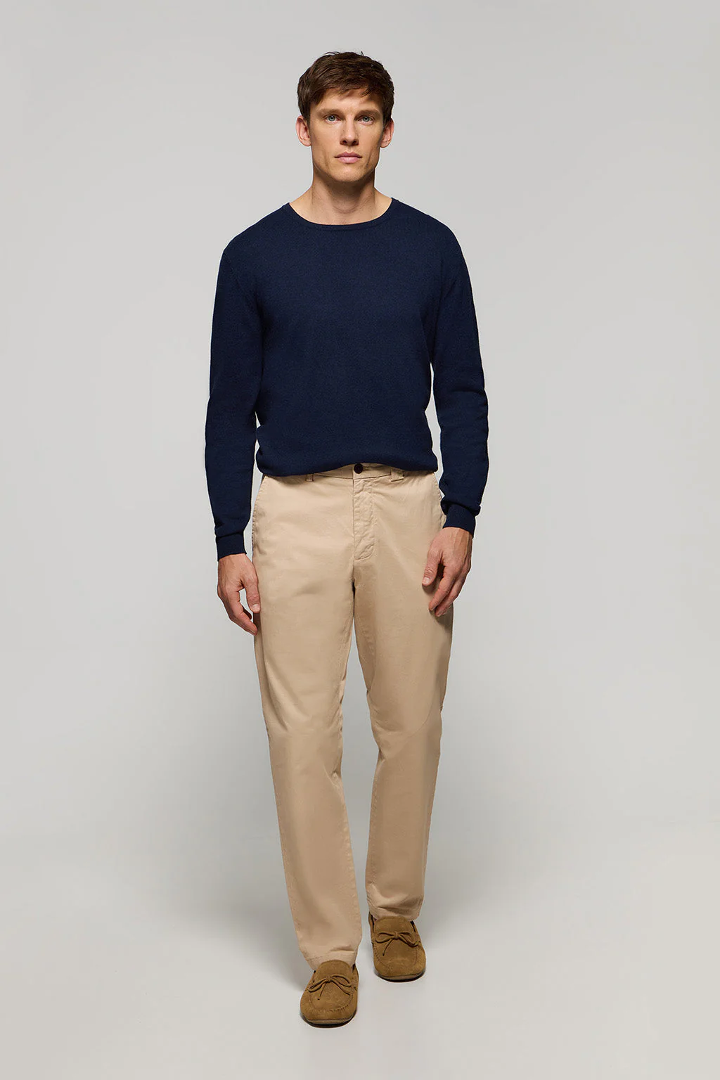 Beige regular-fit chinos with Polo Club details - Image 3