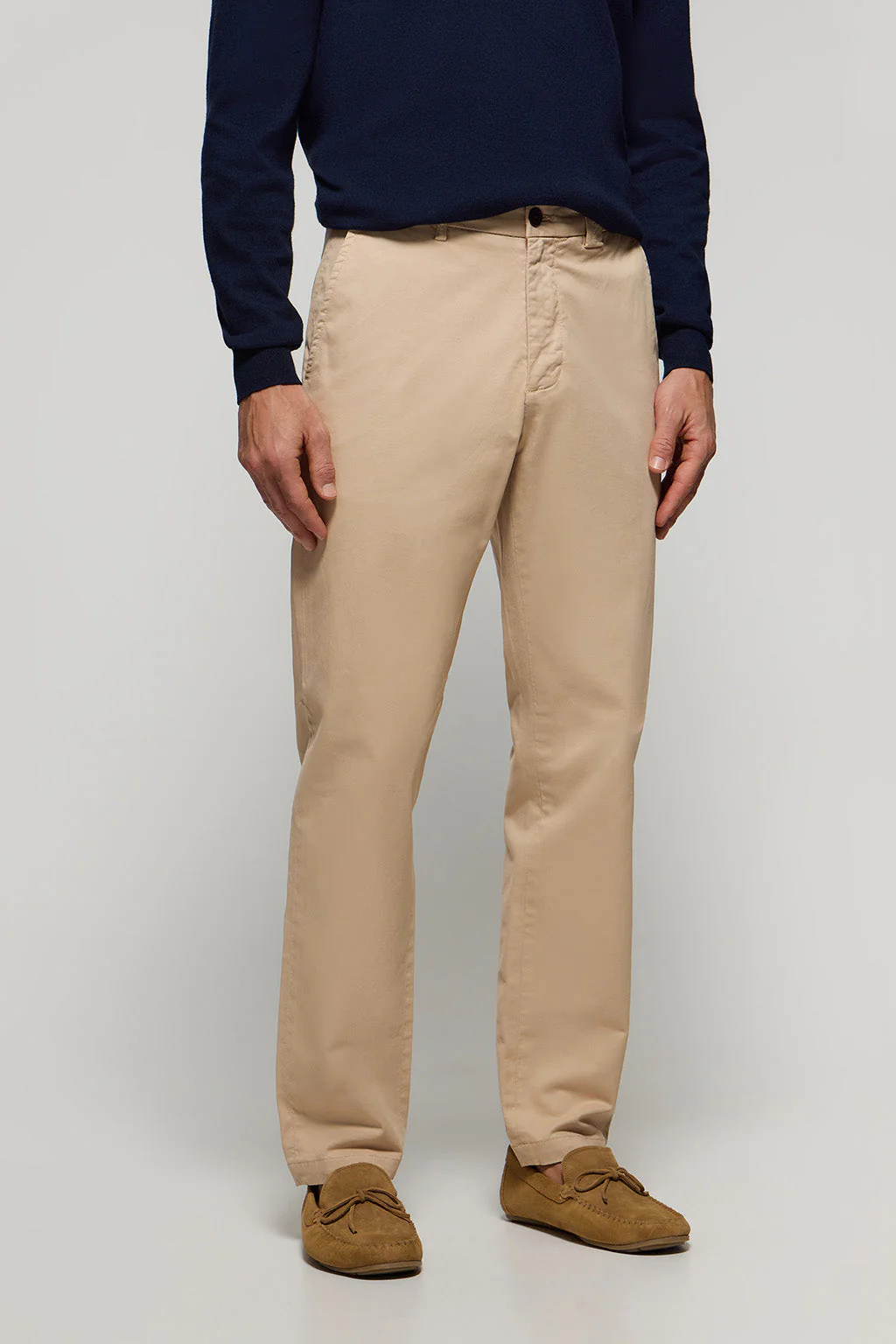 Beige regular-fit chinos with Polo Club details - Image 4