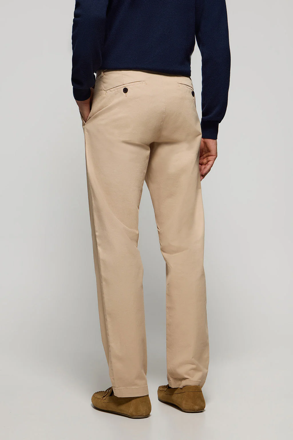 Beige regular-fit chinos with Polo Club details - Image 6