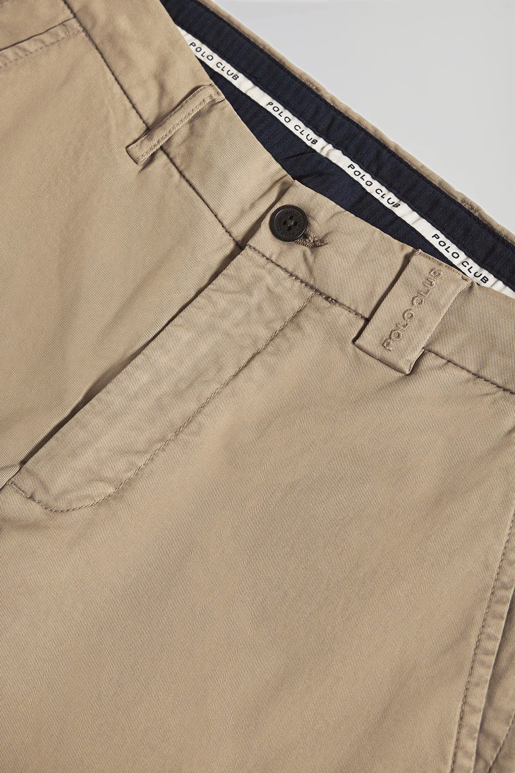 Beige regular-fit chinos with Polo Club details - Image 7