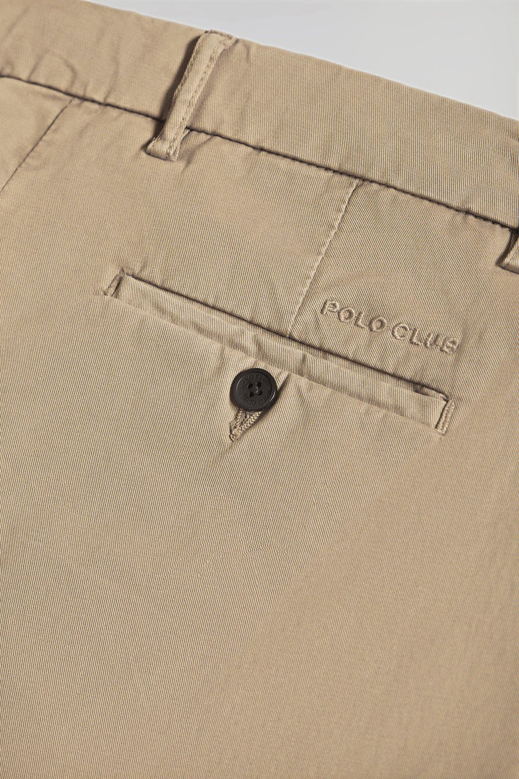 Beige regular-fit chinos with Polo Club details - Image 8