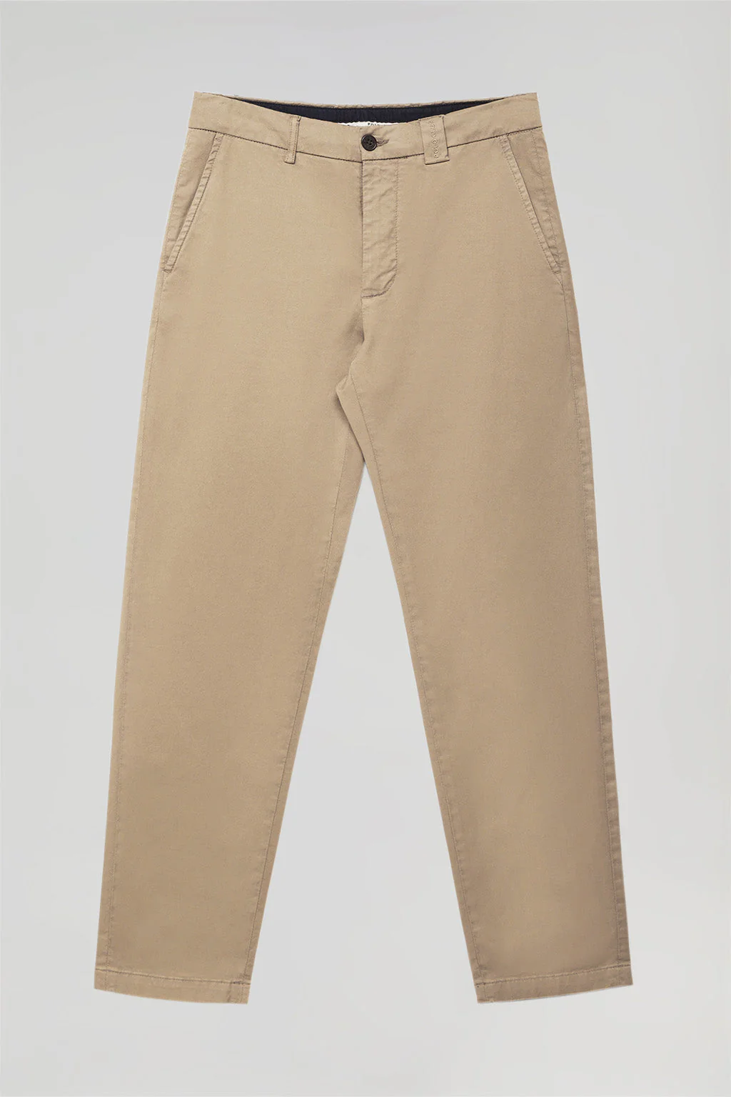 Beige regular-fit chinos with Polo Club details - Image 9