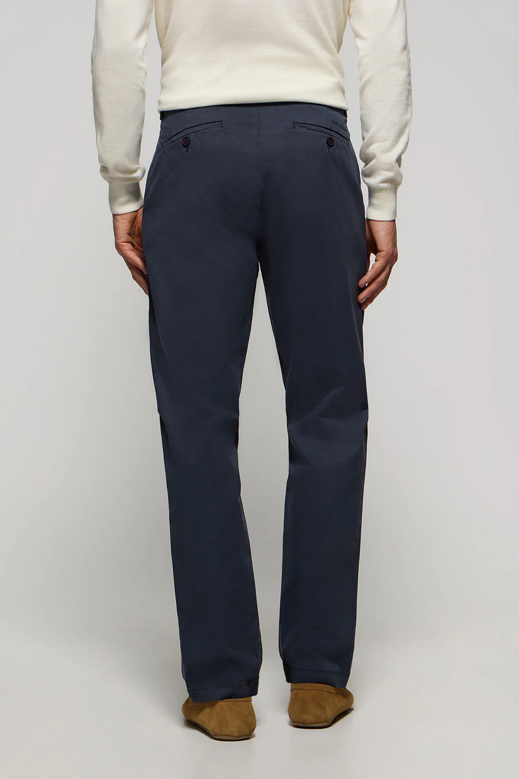 Navy-blue regular-fit chinos with Polo Club details - Image 4