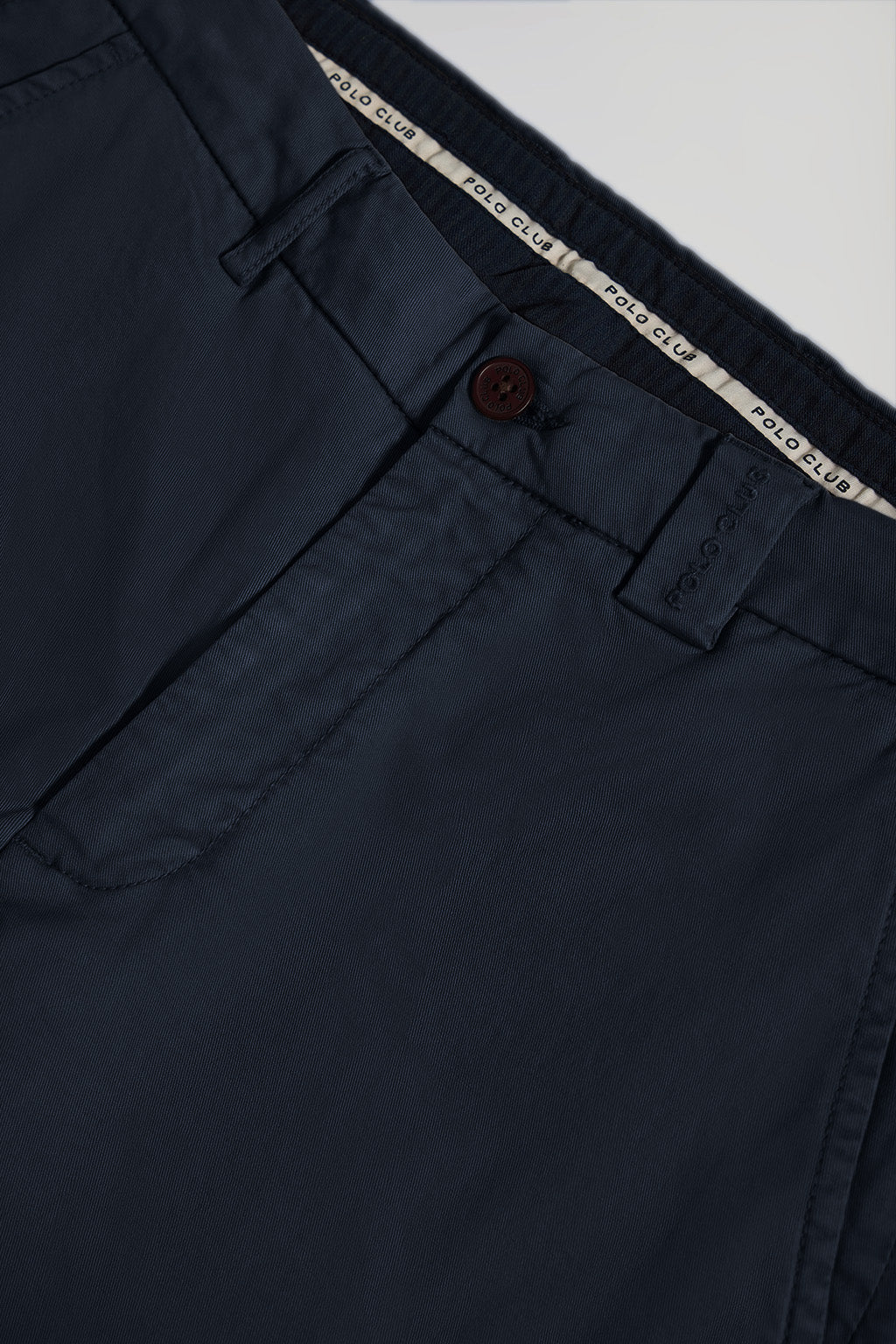 Navy-blue regular-fit chinos with Polo Club details - Image 6