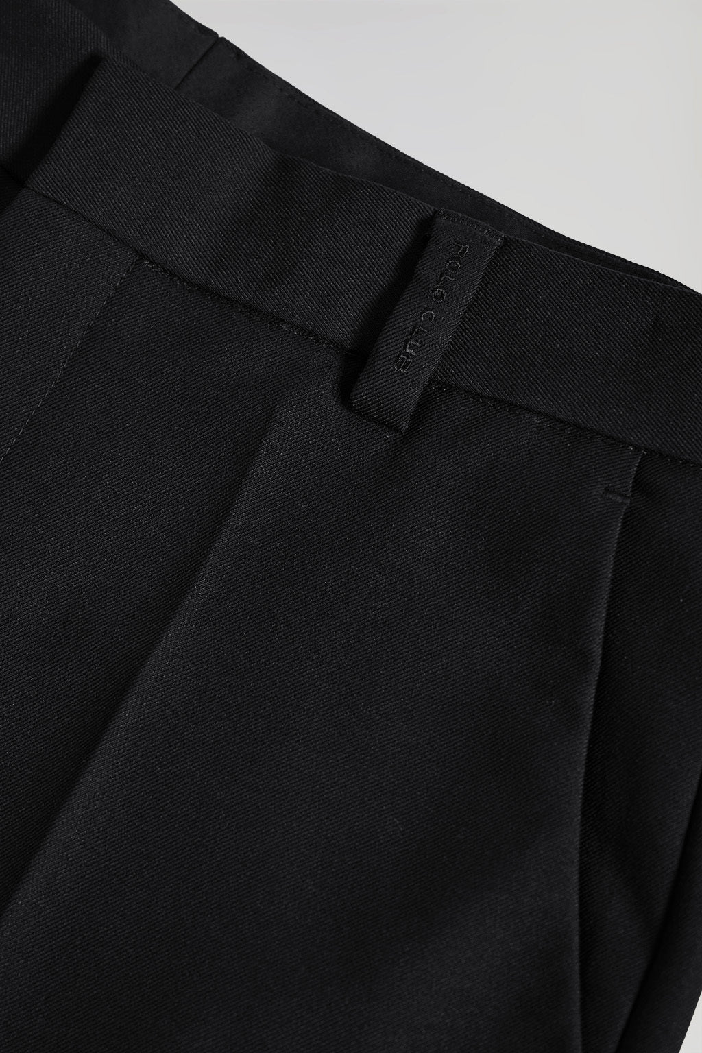 Black wide suit trousers with Polo Club details - Image 7