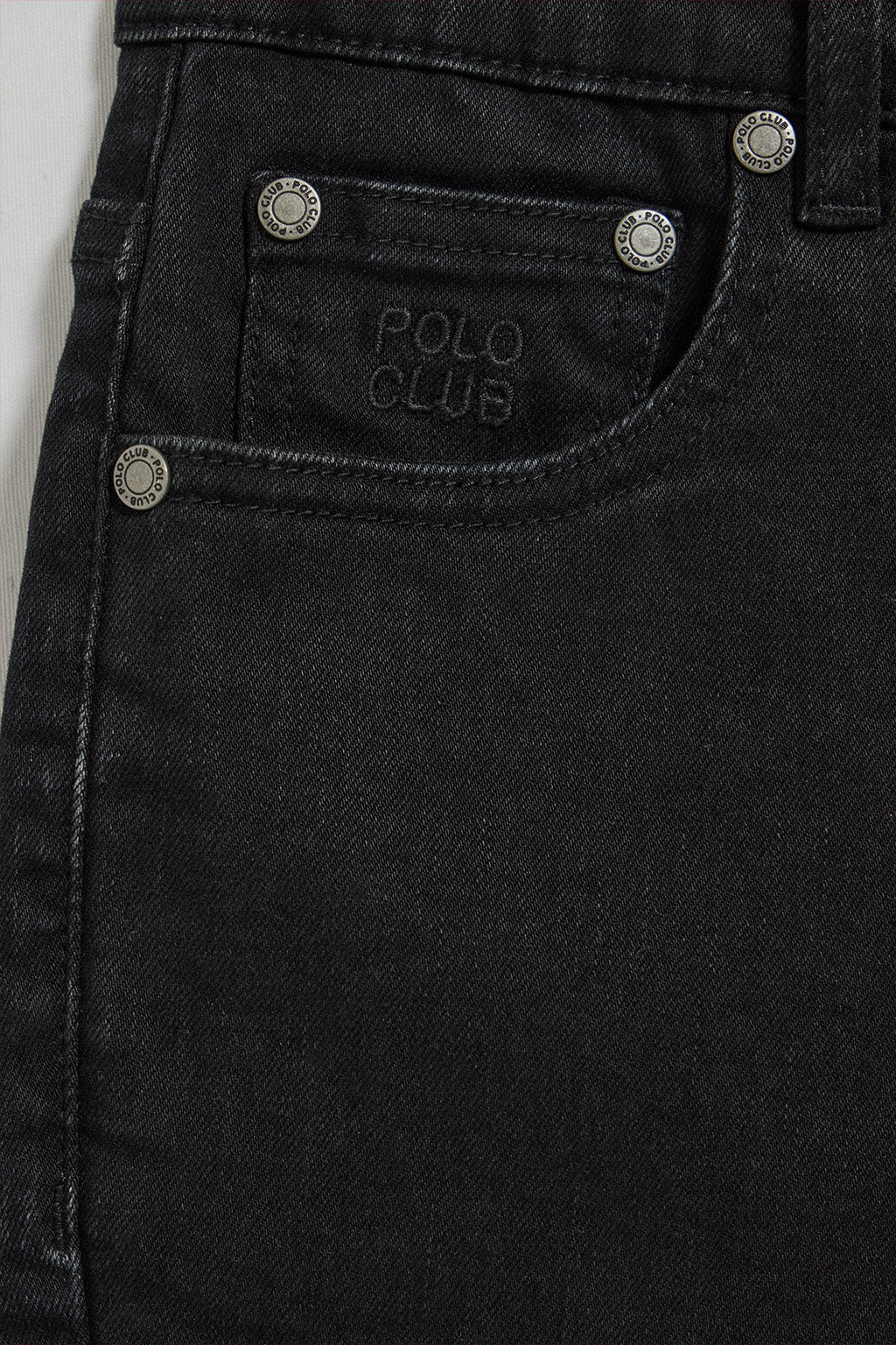 Black jeans Tanya with Polo Club details - Image 9