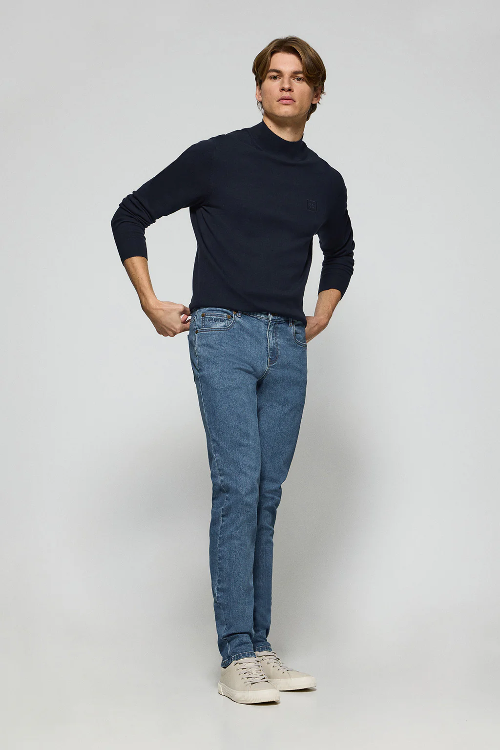 Denim-blue jeans Tate with Polo Club details