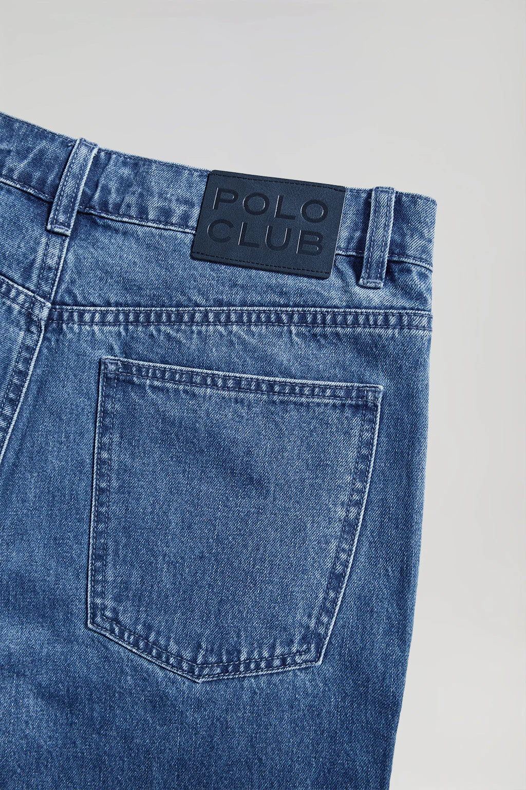 Denim-blue jeans with five pockets and Polo Club details - Image 8