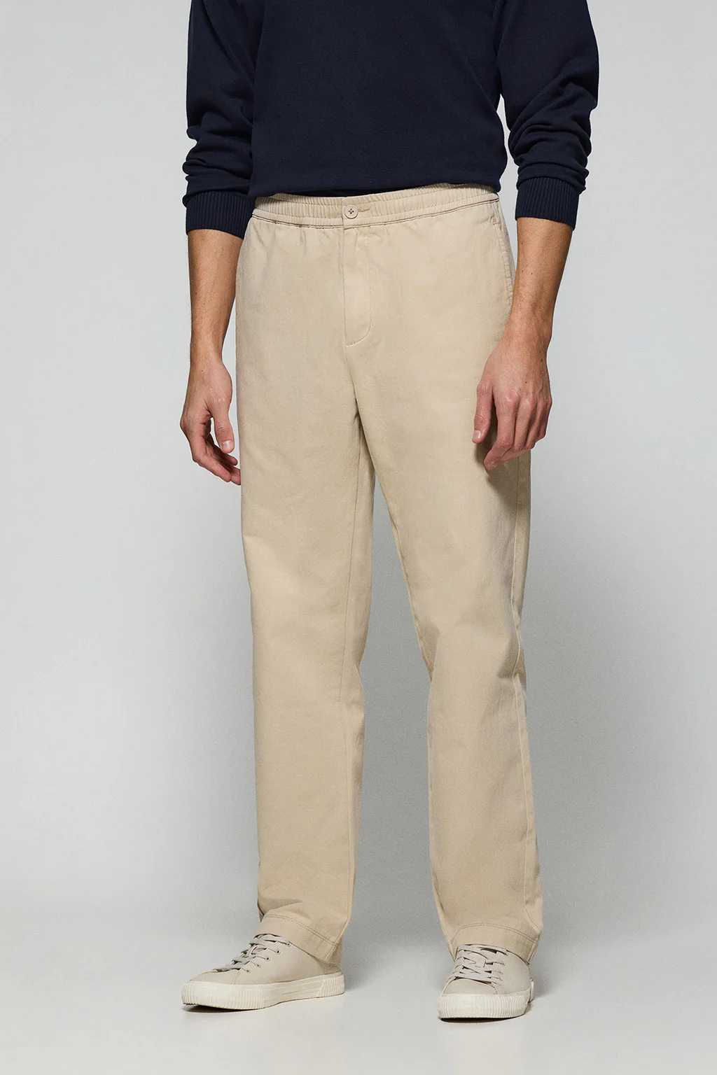 Beige trousers Trent with elasticated waist and Polo Club details - Image 2