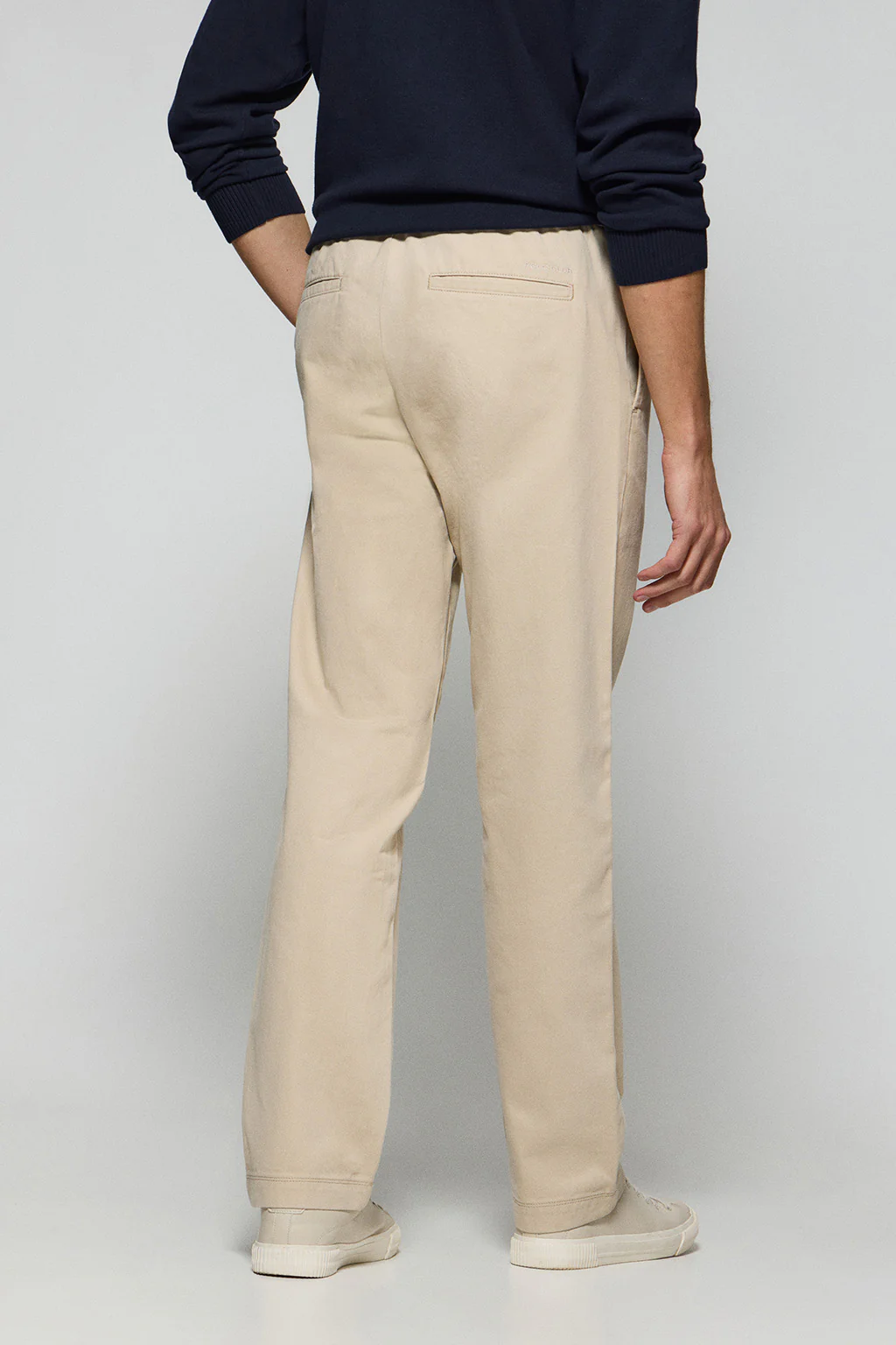 Beige trousers Trent with elasticated waist and Polo Club details - Image 5