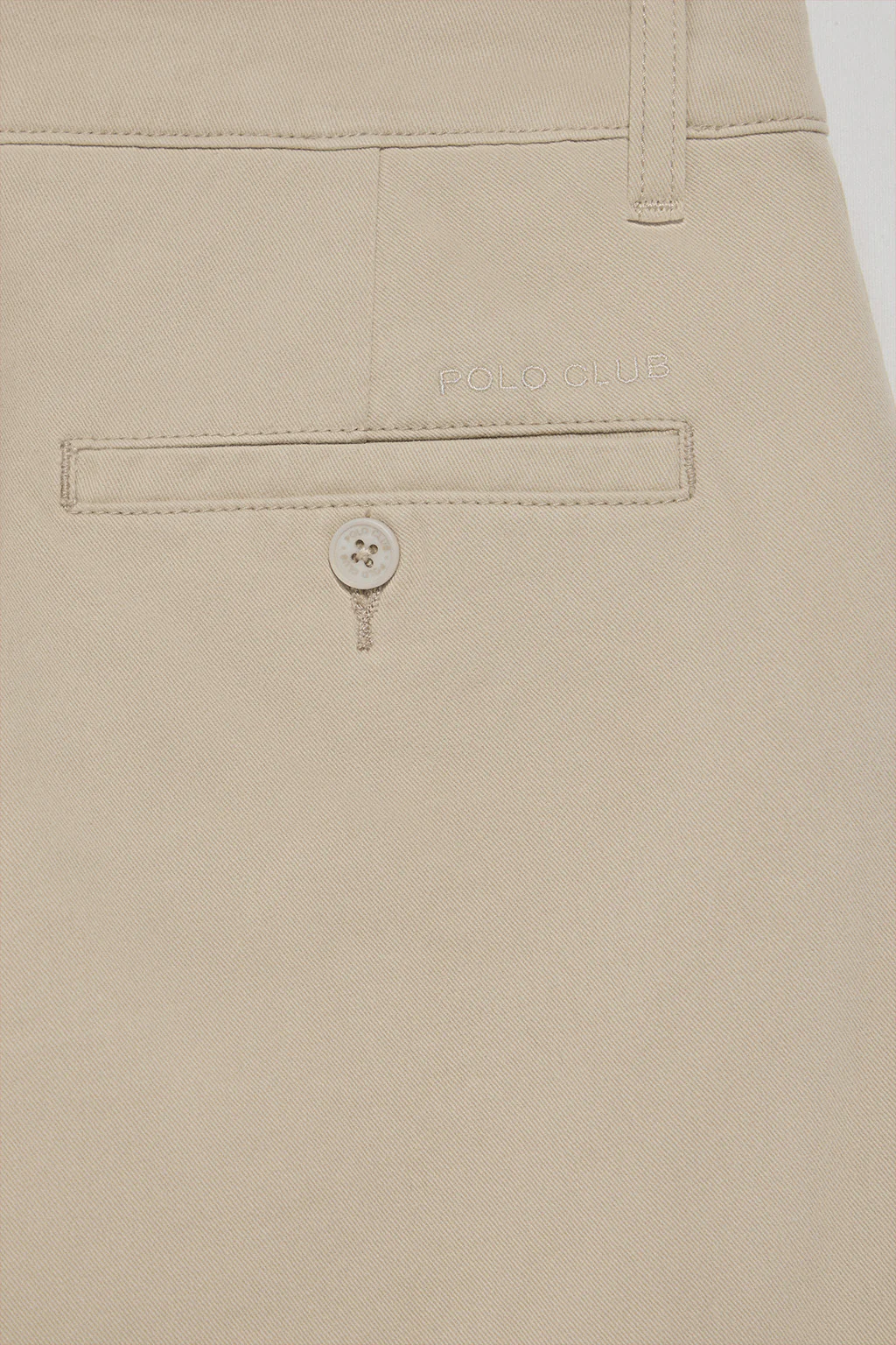 Beige chinos Vanya with Polo Club embroidery - Image 8