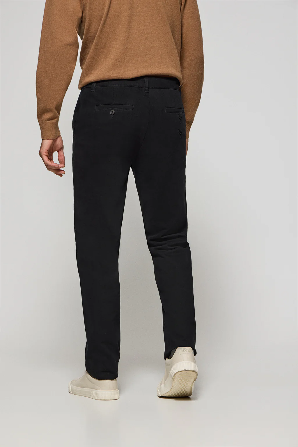 Black chinos Vanya with Polo Club embroidery - Image 5
