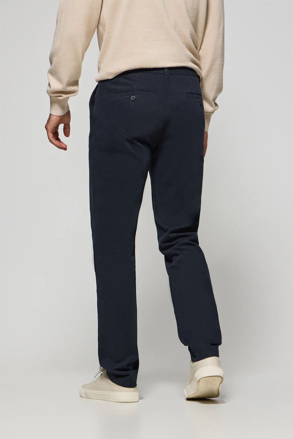 Navy-blue chinos Vanya with Polo Club embroidery - Image 5