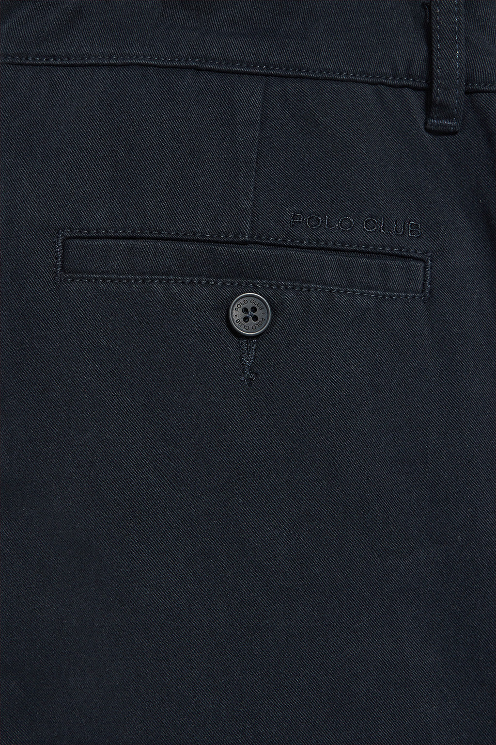 Navy-blue chinos Vanya with Polo Club embroidery - Image 9