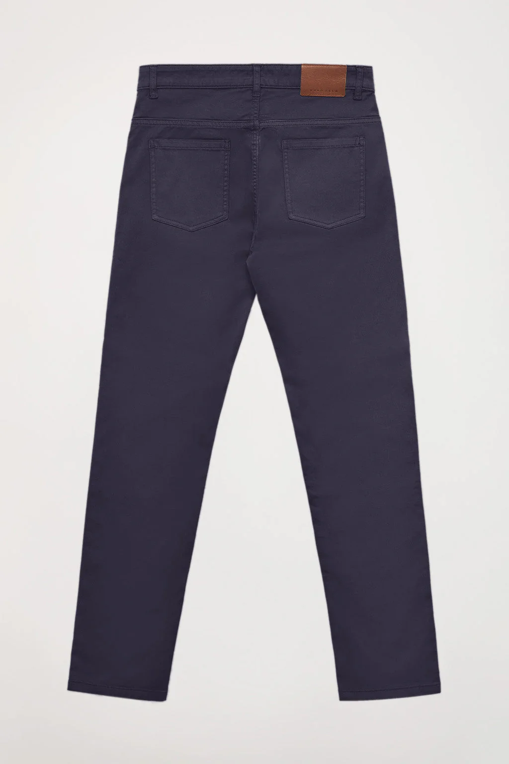 Navy-blue trousers with five pockets and embroidered logo - Image 6