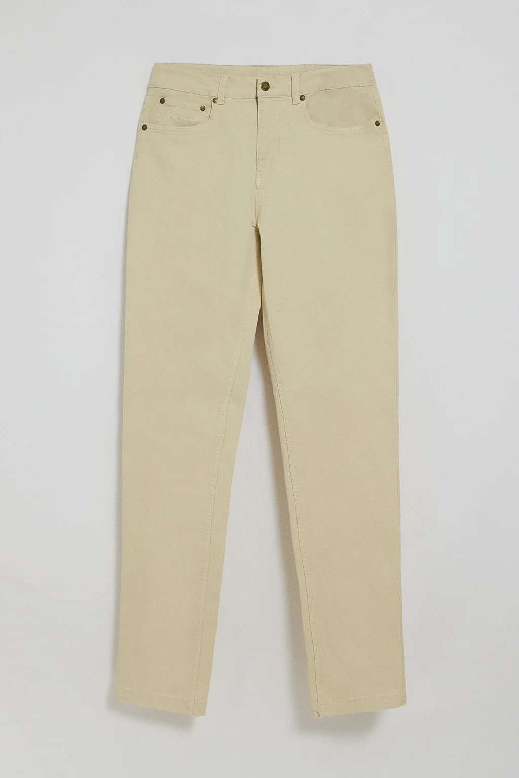 Beige slim-fit trousers Voss with five pockets - Image 11