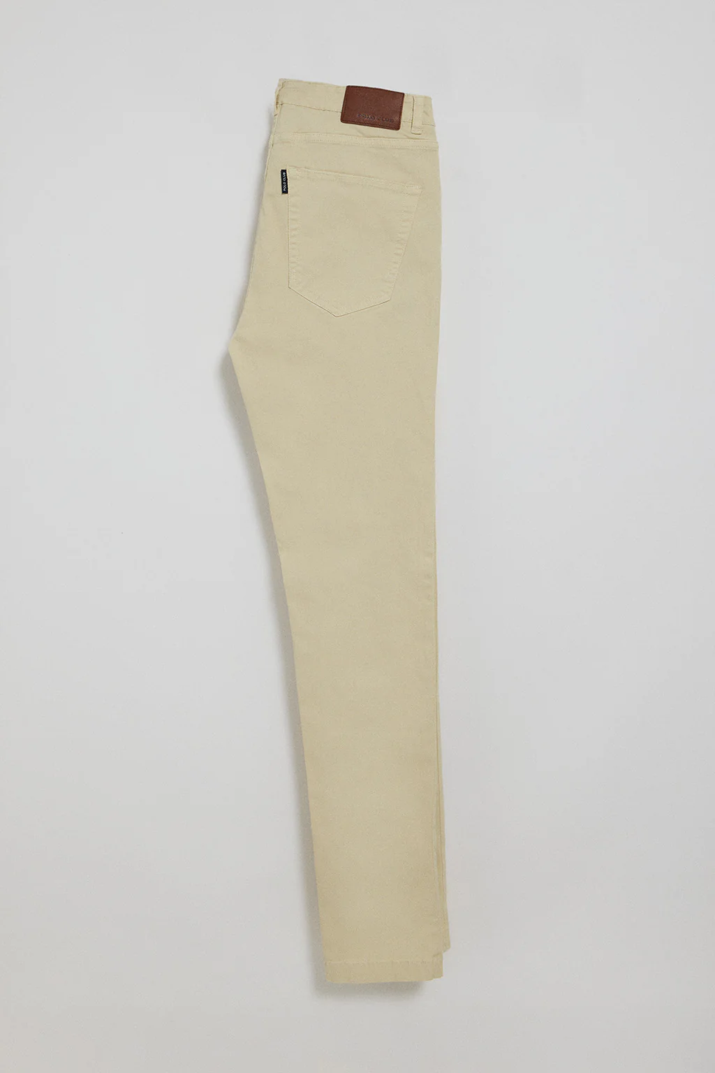 Beige slim-fit trousers Voss with five pockets - Image 7