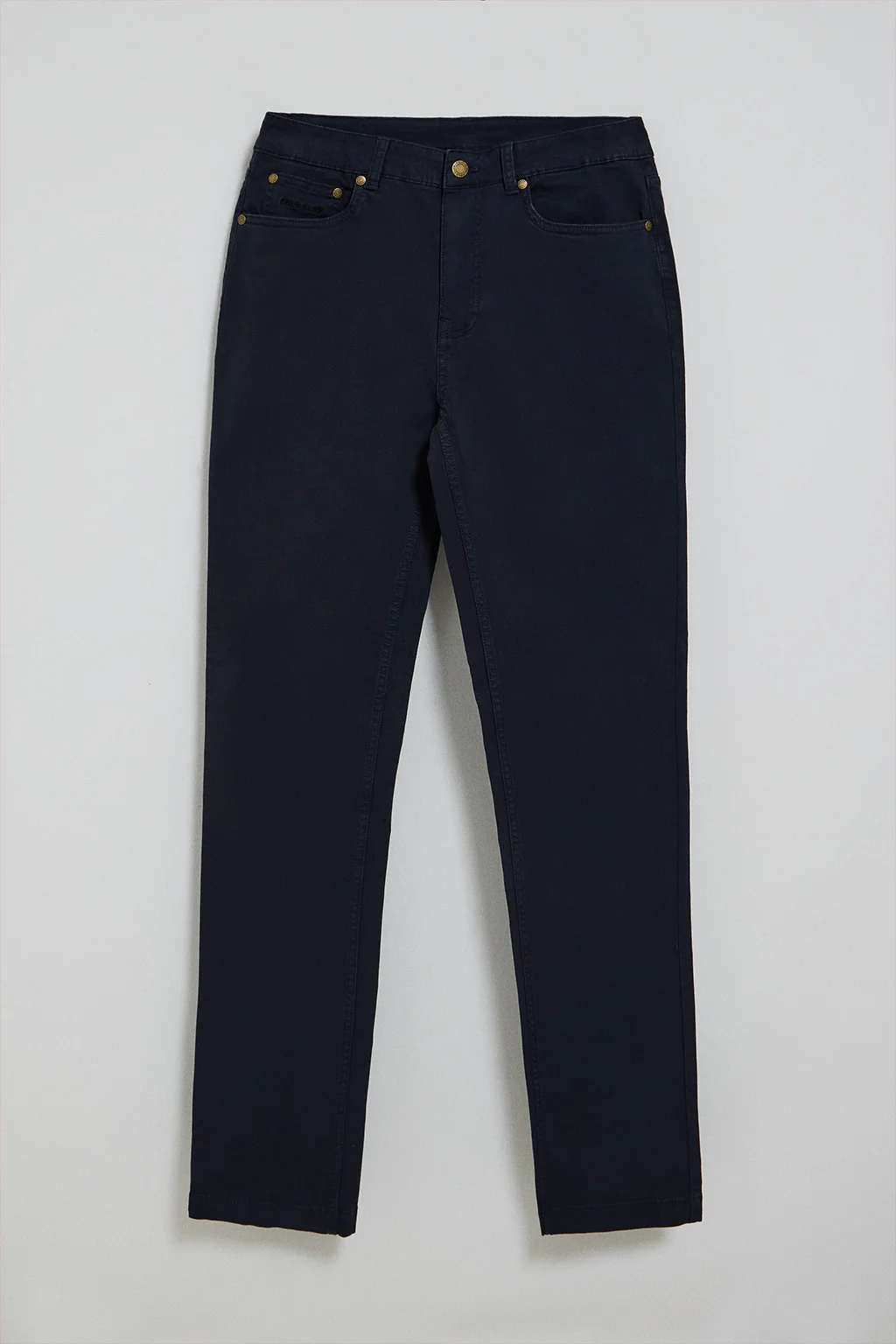 Navy-blue slim-fit trousers Voss with five pockets - Image 11