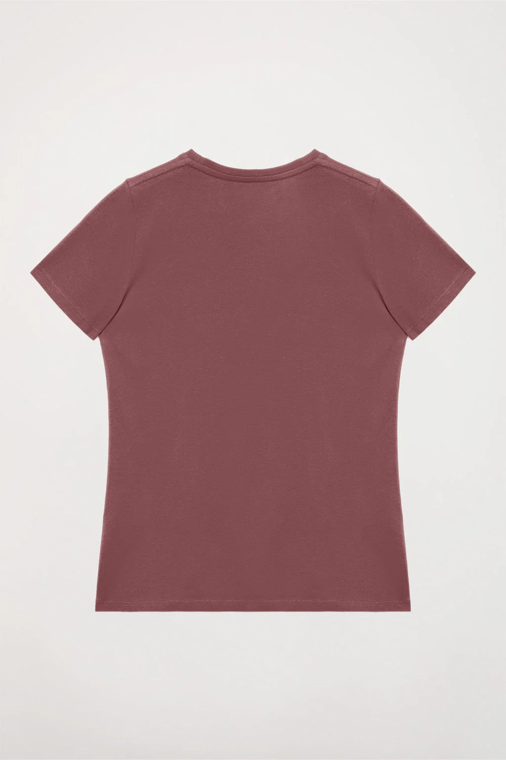 Taupe short-sleeve basic tee with Polo Club logo - Image 7