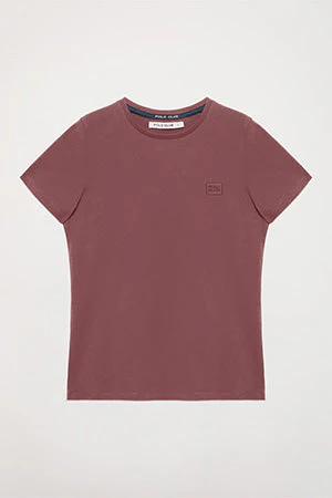Taupe short-sleeve basic tee with Polo Club logo - Image 8