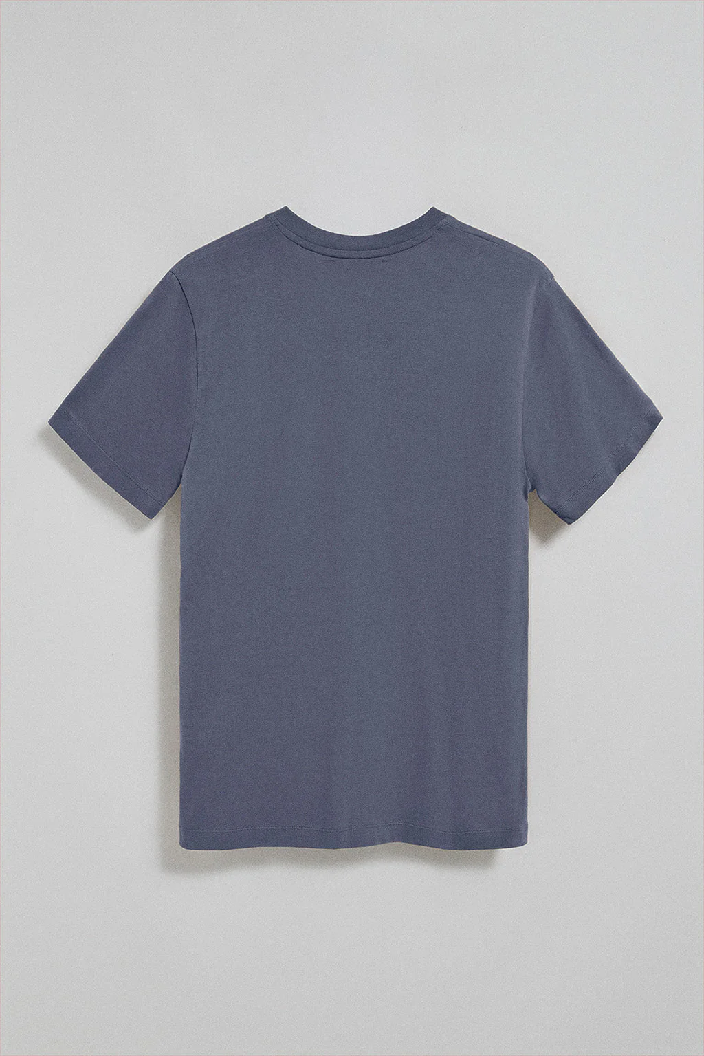 Denim-blue round-neck tee with pocket and Rigby Go logo - Image 7
